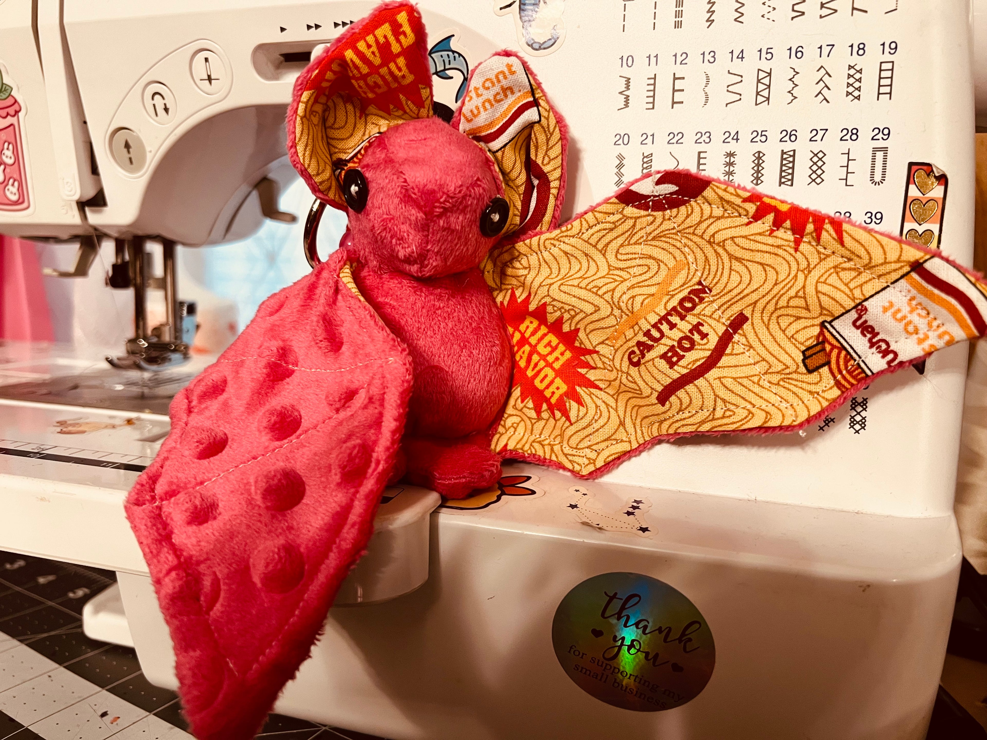 Plush Ramen Bat