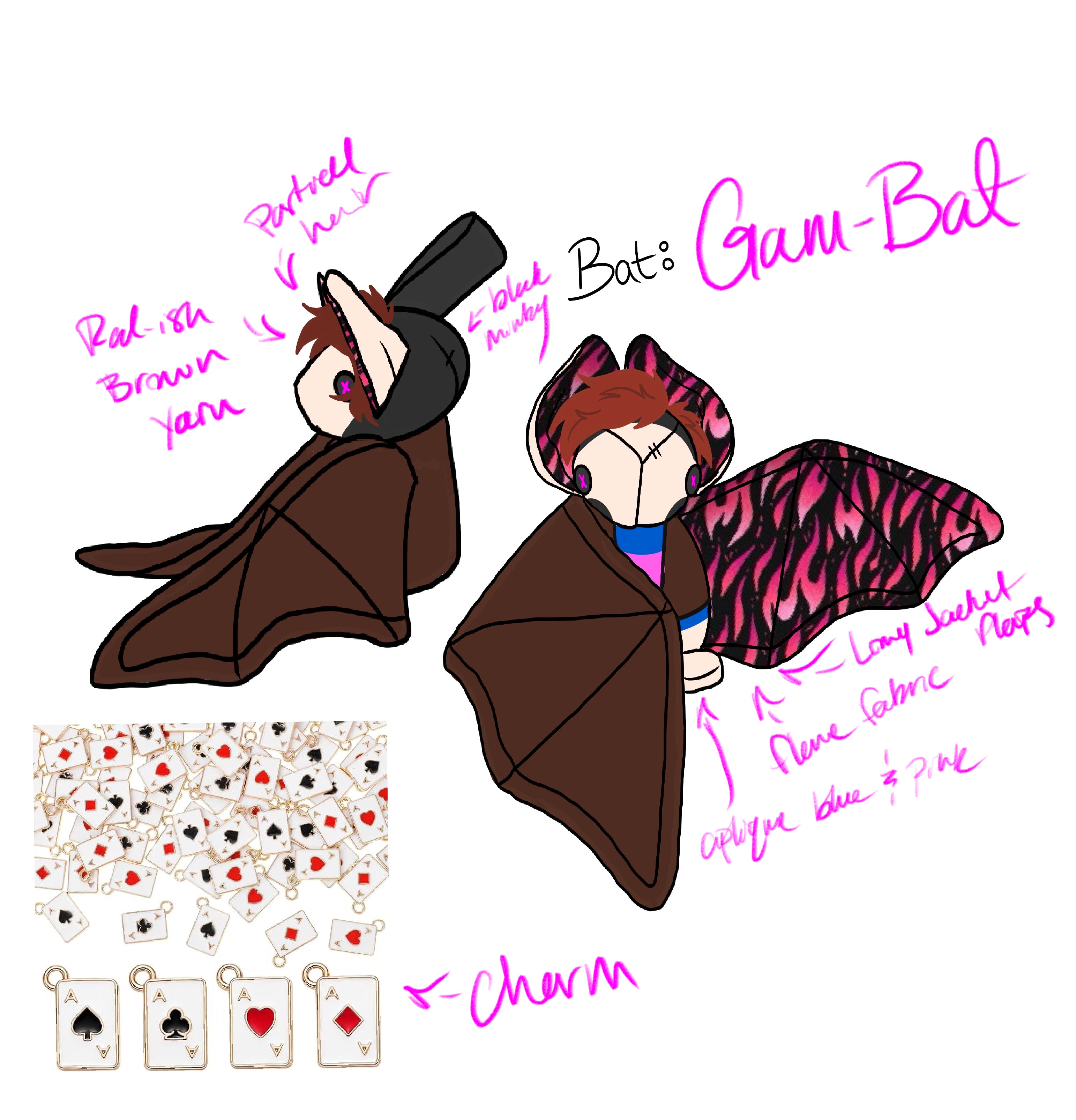 Gam-bat Plush Commission