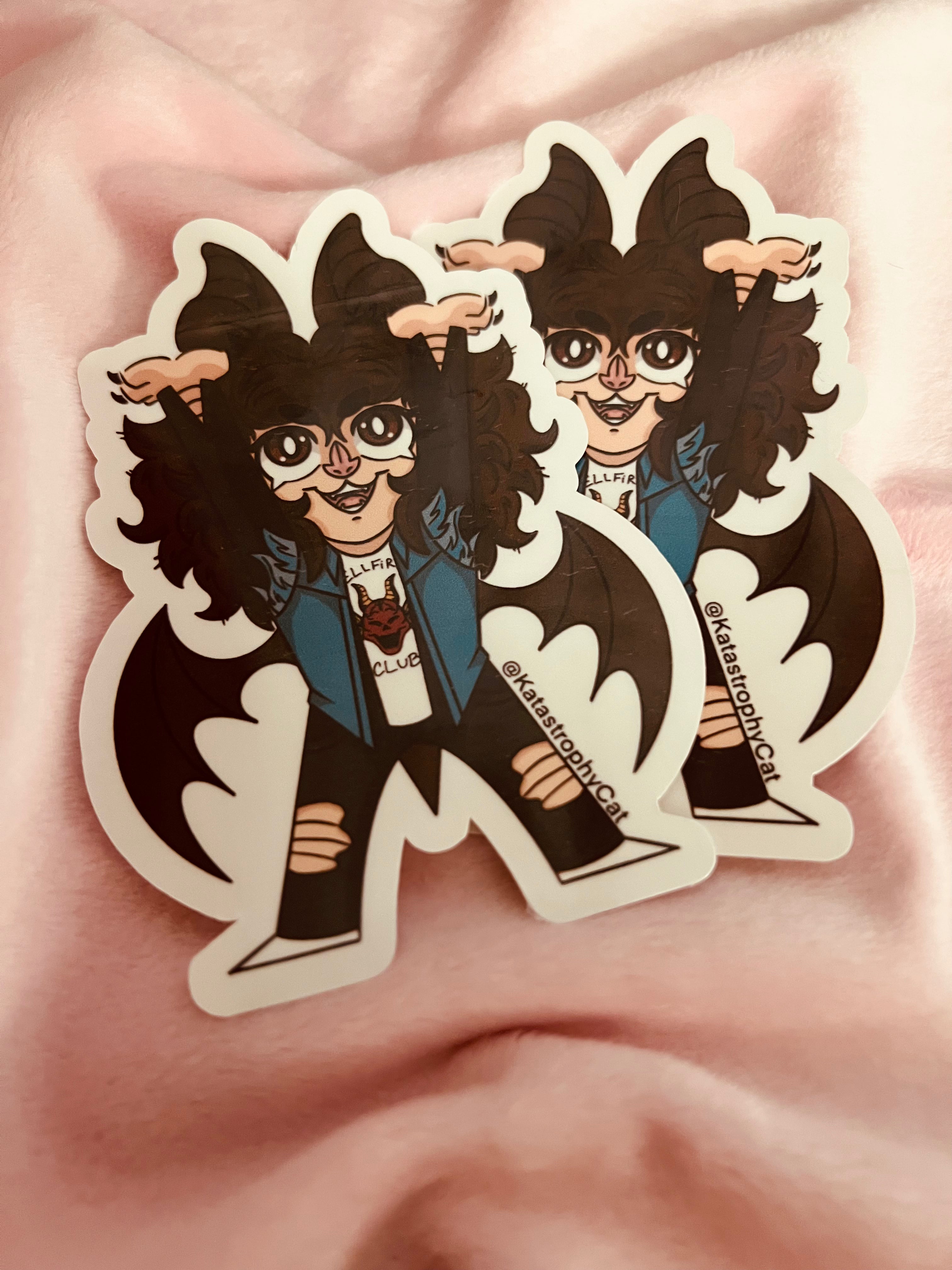 Eddie Bat Sticker 4in