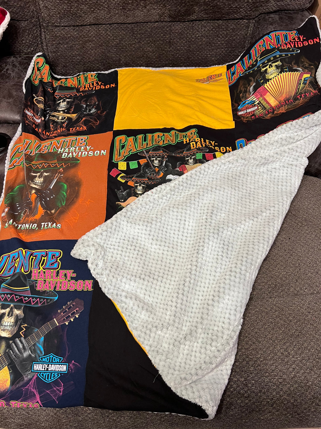 Fiesta Motorcycle Dealer Tee Blanket