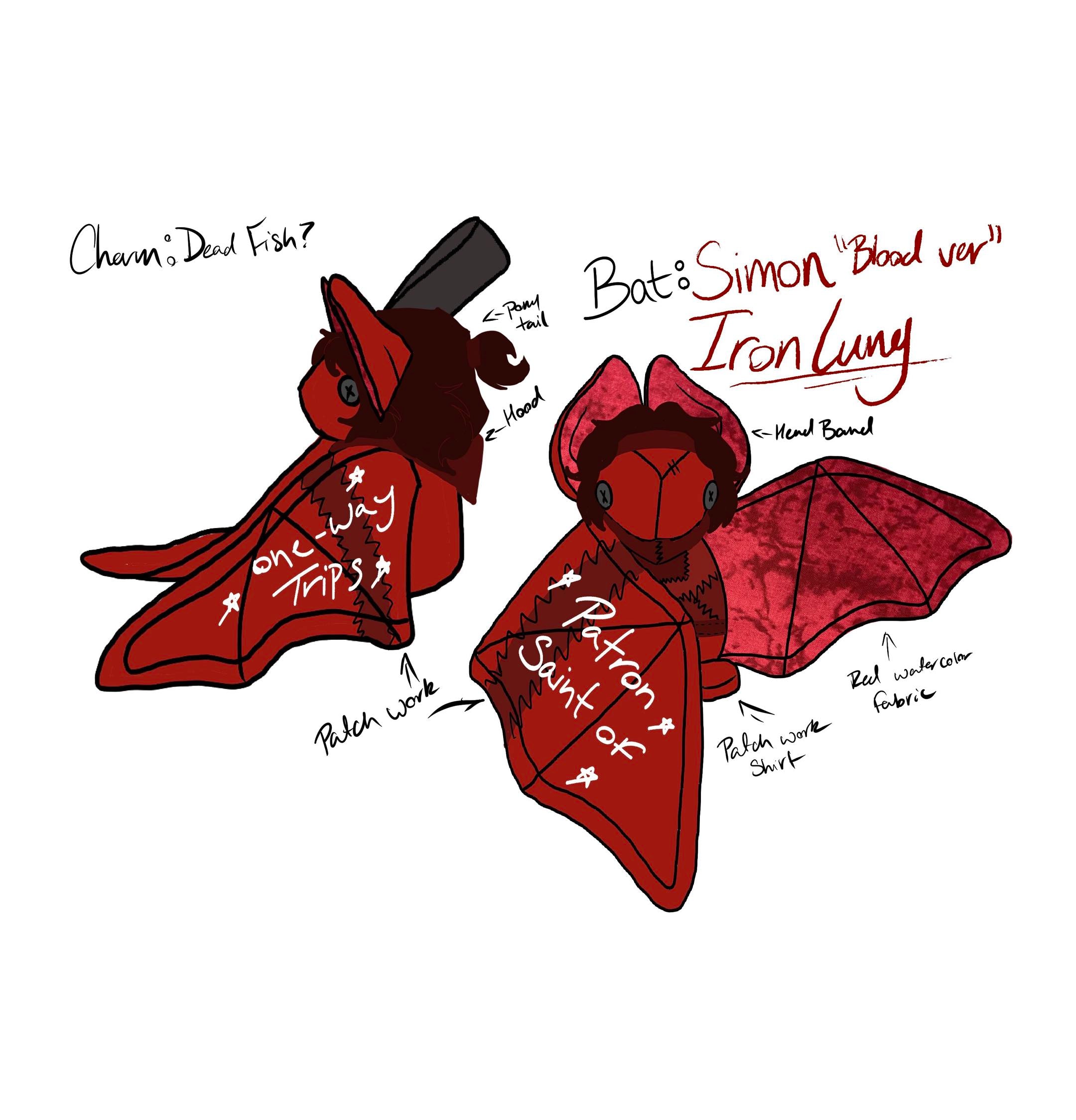Simon Bat Plush Commission