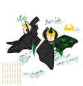 Loki Bat Plush Commission
