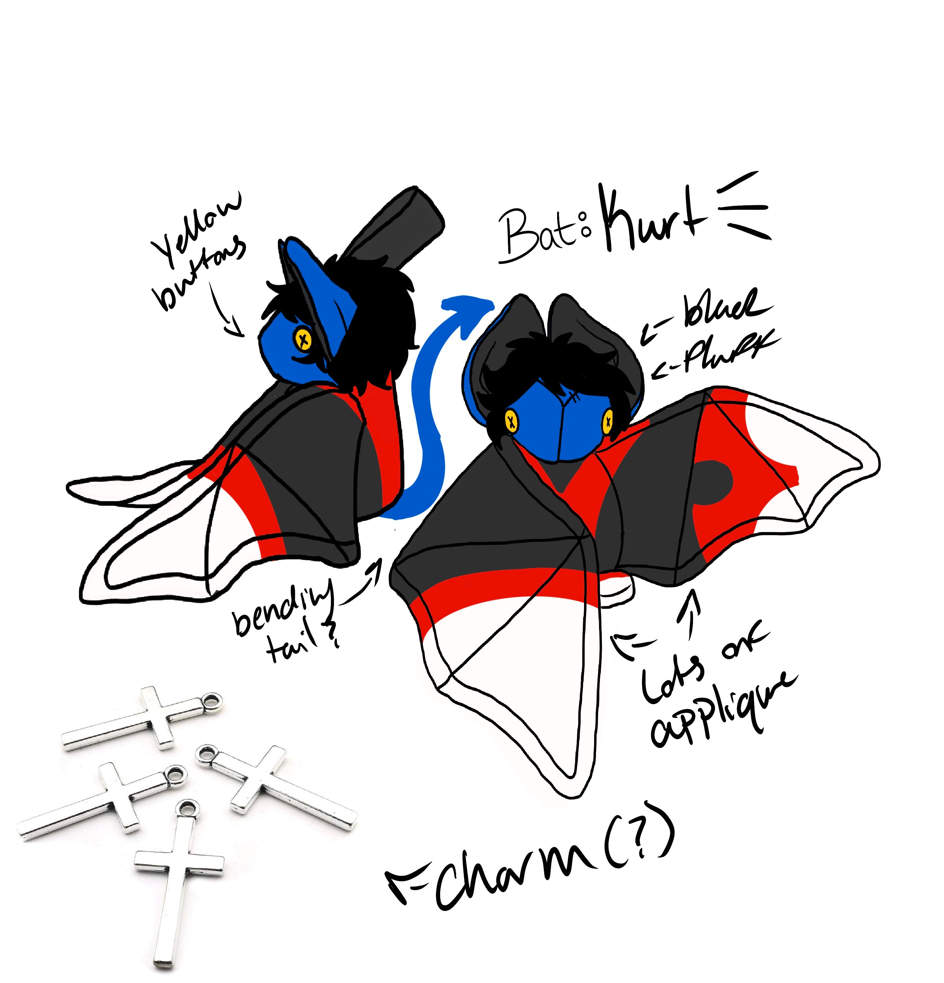 Kurt Bat Plush Commission
