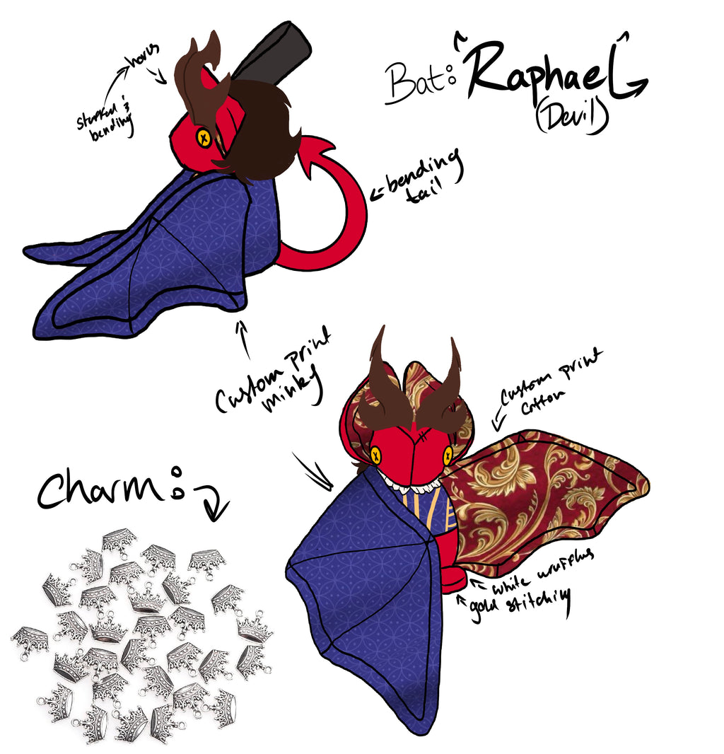 Raphael Bat Plush Commission