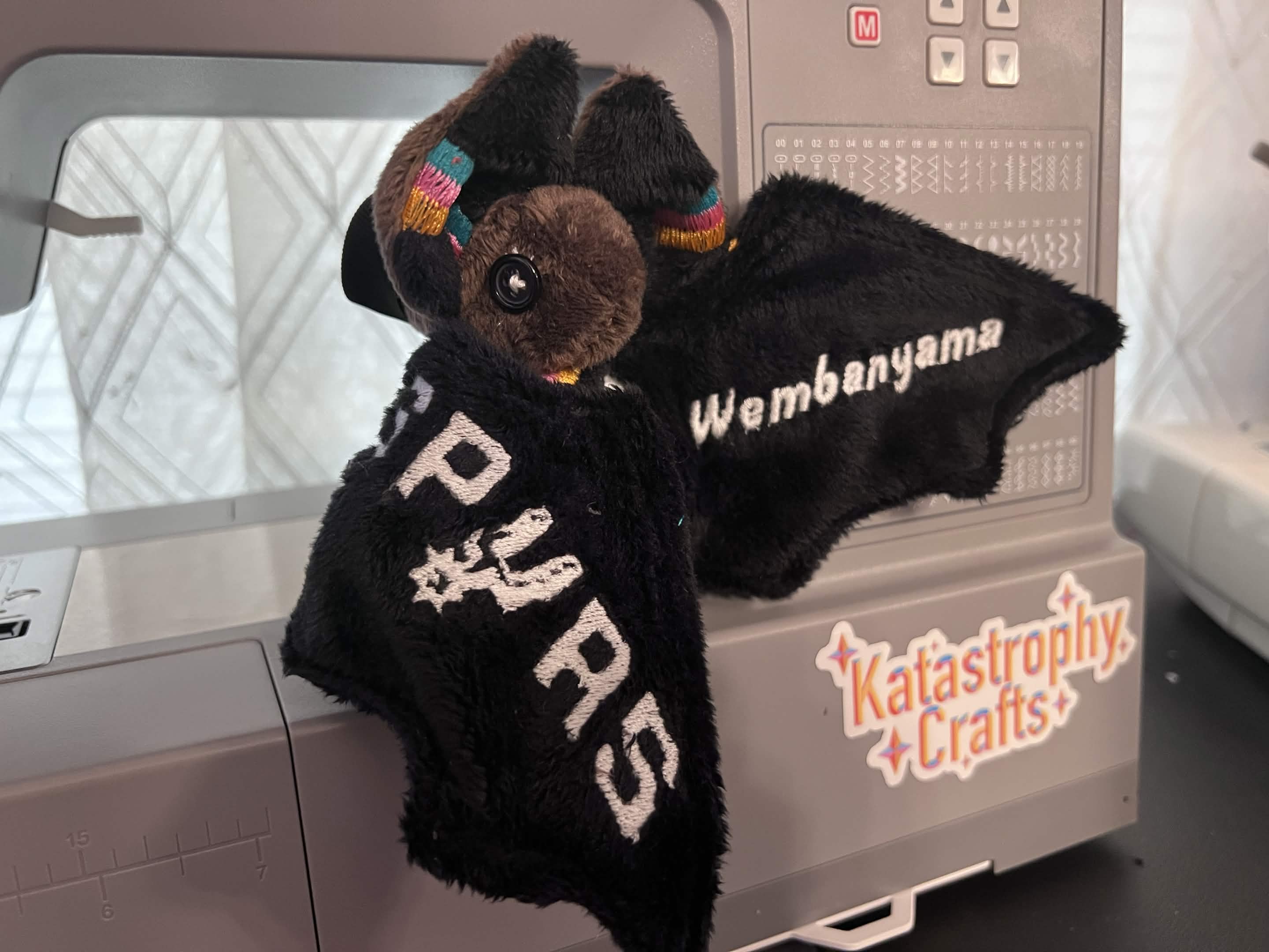 Basketball Inspired Bat Plush Commission