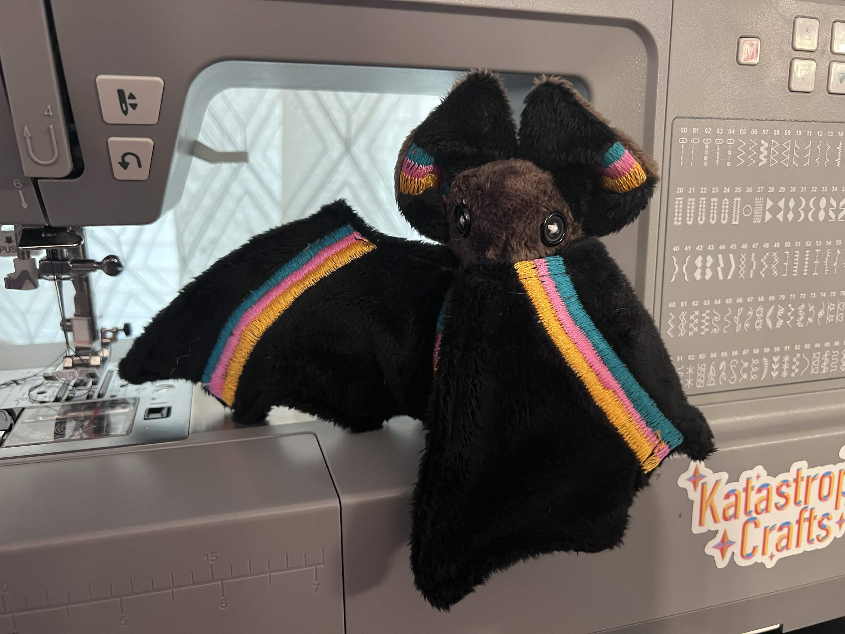 Basketball Inspired Bat Plush Commission