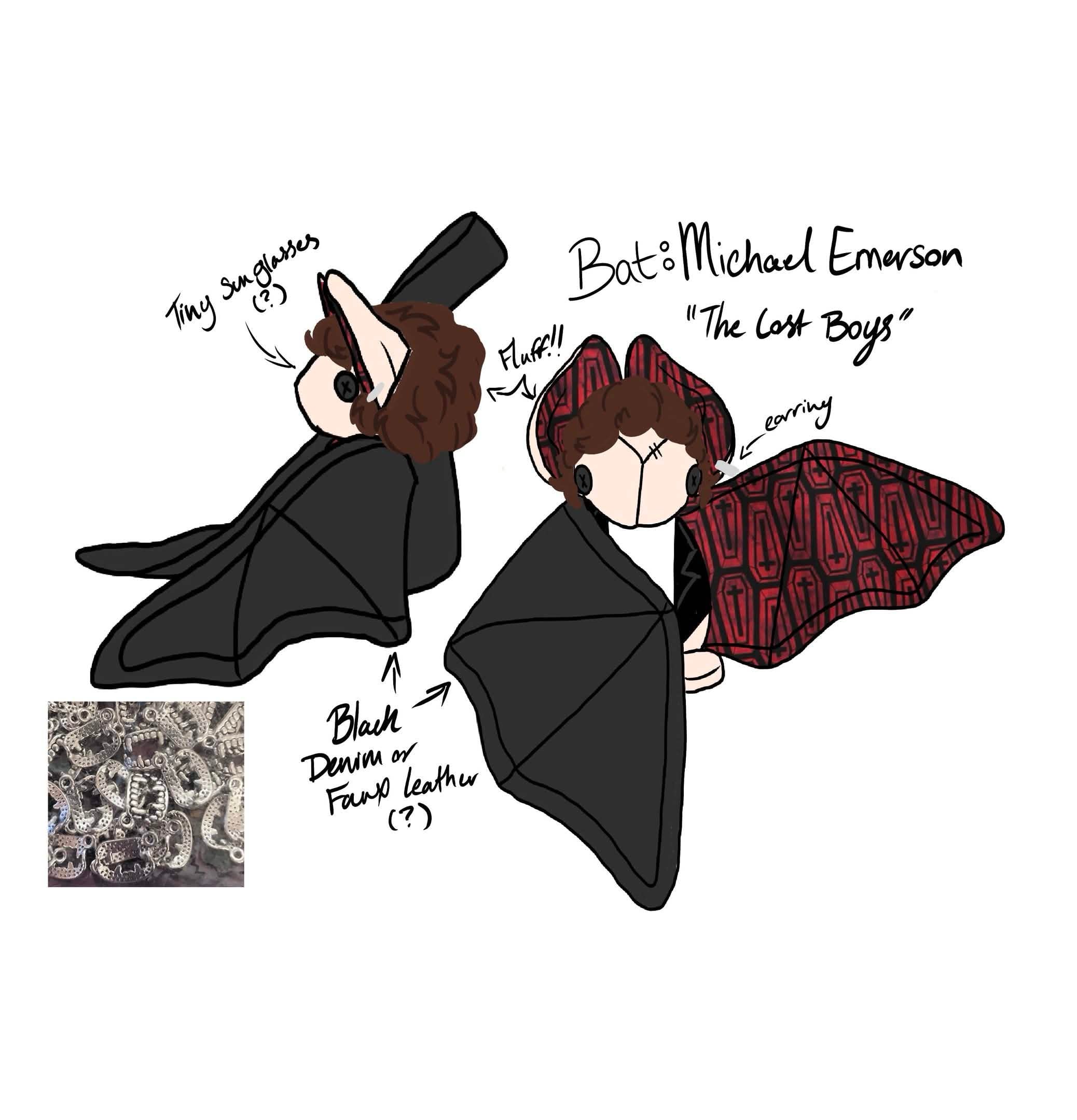 Michael Bat Plush Commission