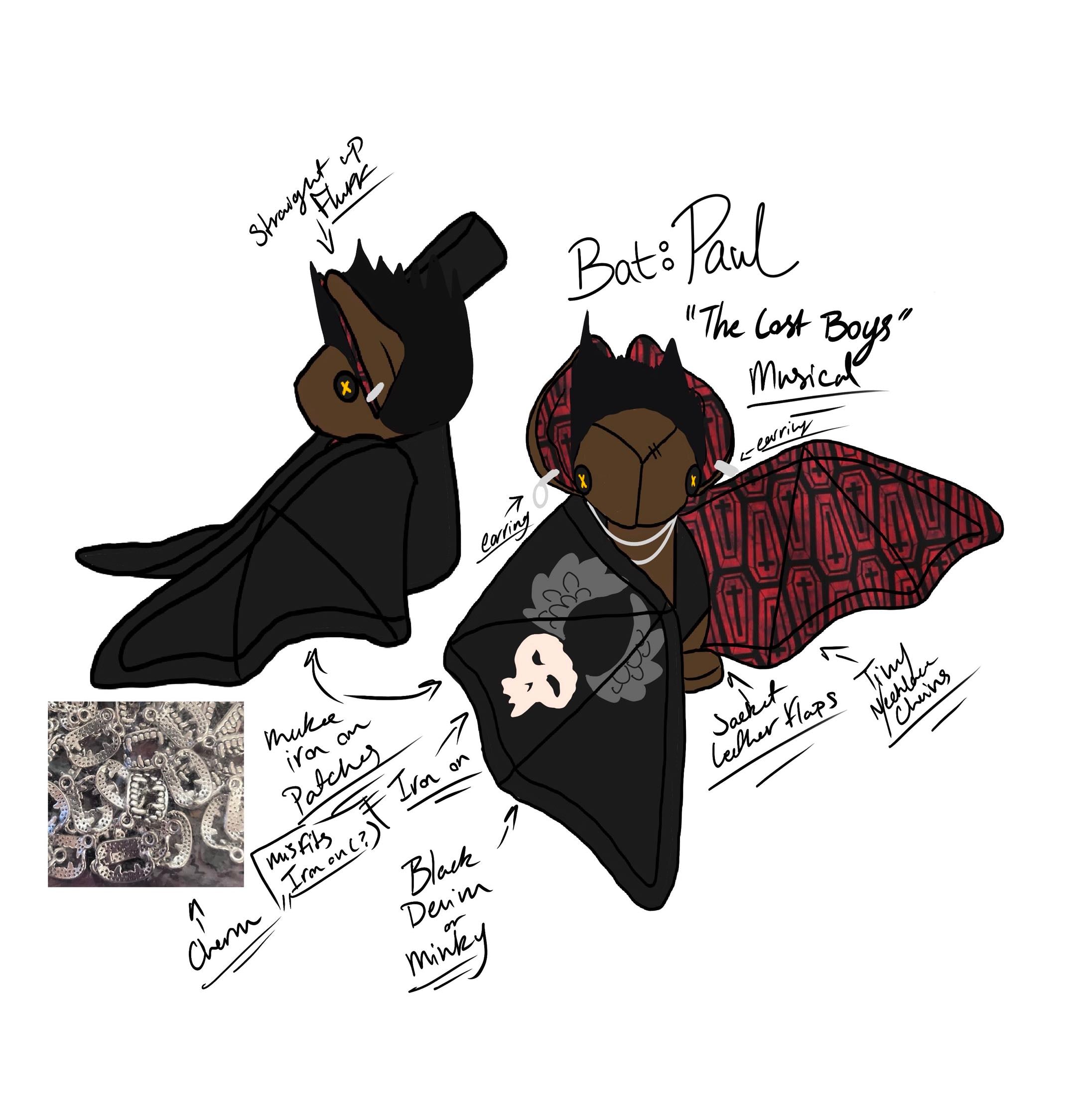 Paul Bat Plush Commission